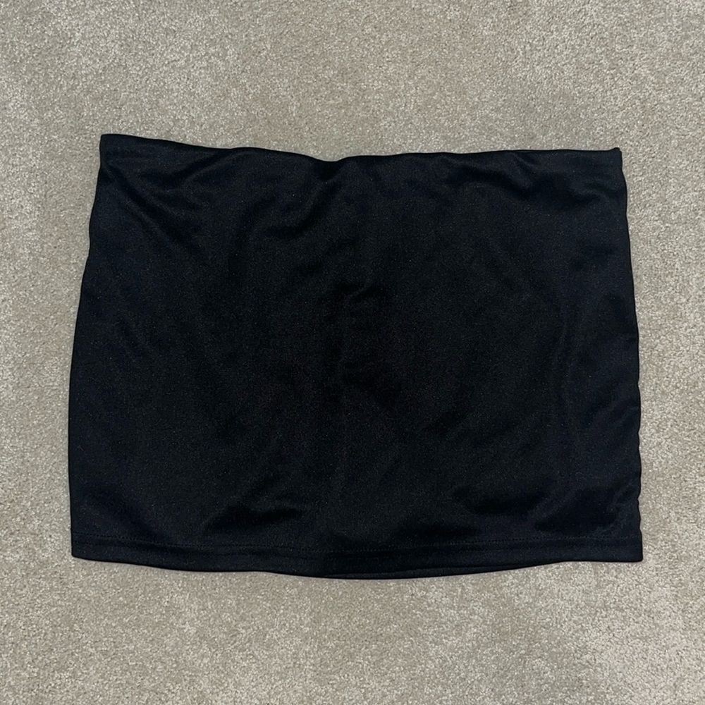Black Mini Skirt With Shorts Inside